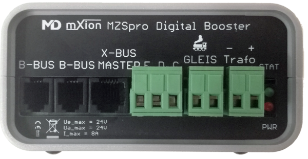 MZSpro Digital BOOSTER 8 A einstellbar, alle Protokolle, alle Spuren, LGB, H0, Z 12-24V