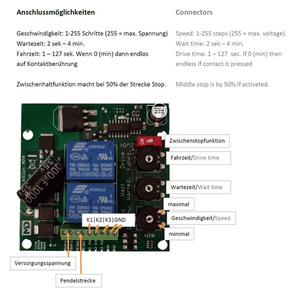 APA (5A analoge Pendelautomatik mit Zwischenhaltfunktion, Kontakte, Softstart, digital schaltbar)